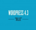 更新至WordPress 4.3 “Billie”